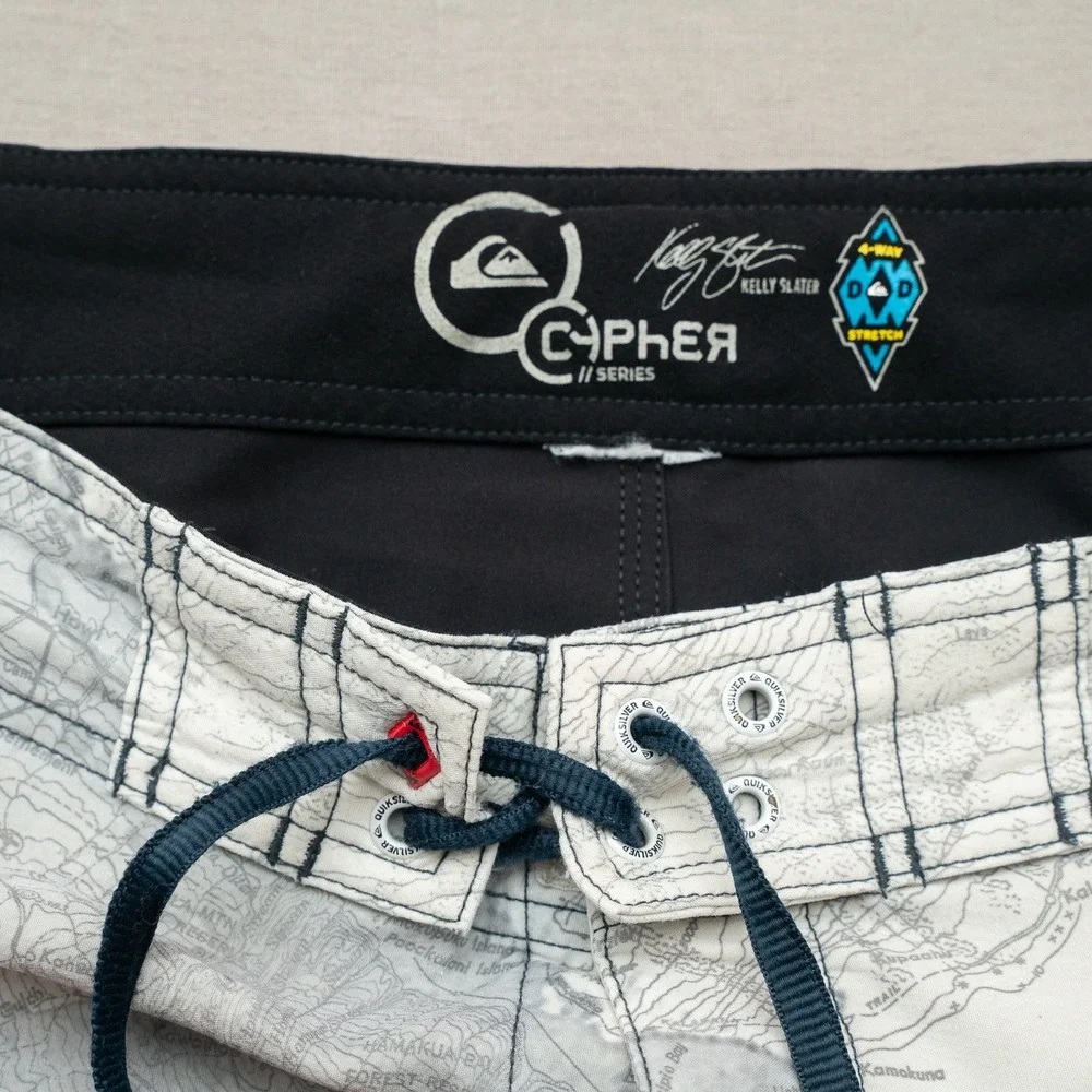 Vintage Y2k 2000s‎ Quicksilver Kelly Slater Cypher Swim Board Short